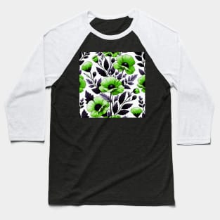 Poppy Flower Baseball T-Shirt